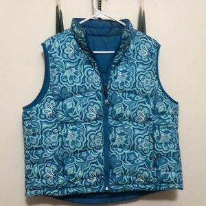 Reversible L.L. Bean down feather vest.